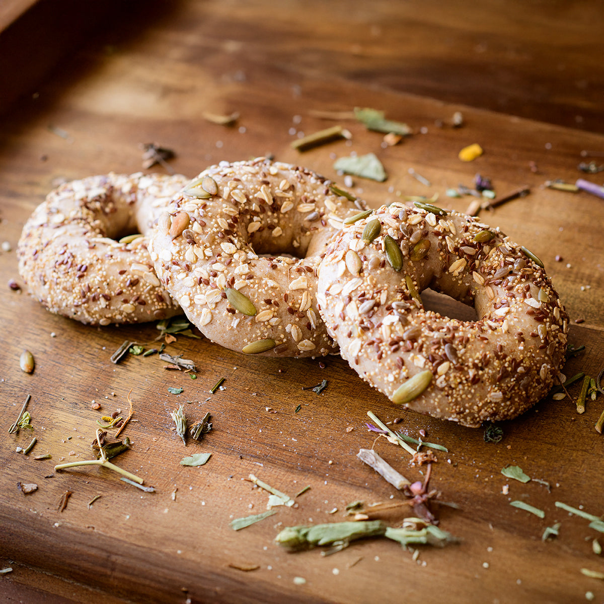 Sourdough Bagels Semillas